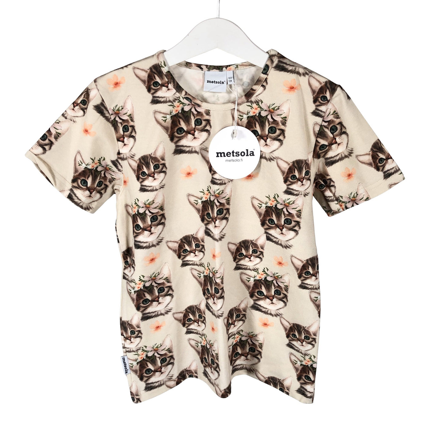 Unisex Metsola - T-shirt, size 122 - 128 - Beige (1)