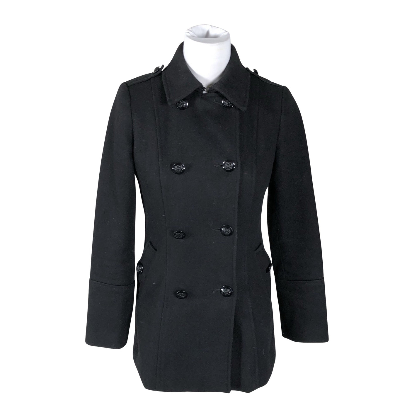 Unisex Oasis - Wool coat, size 34 - Black (1)