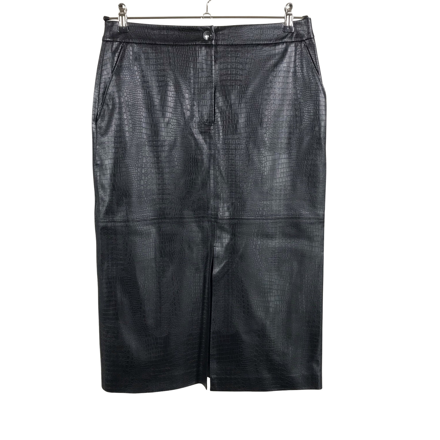Unisex MaxMara - Leather skirt, size 40 - Black (1)