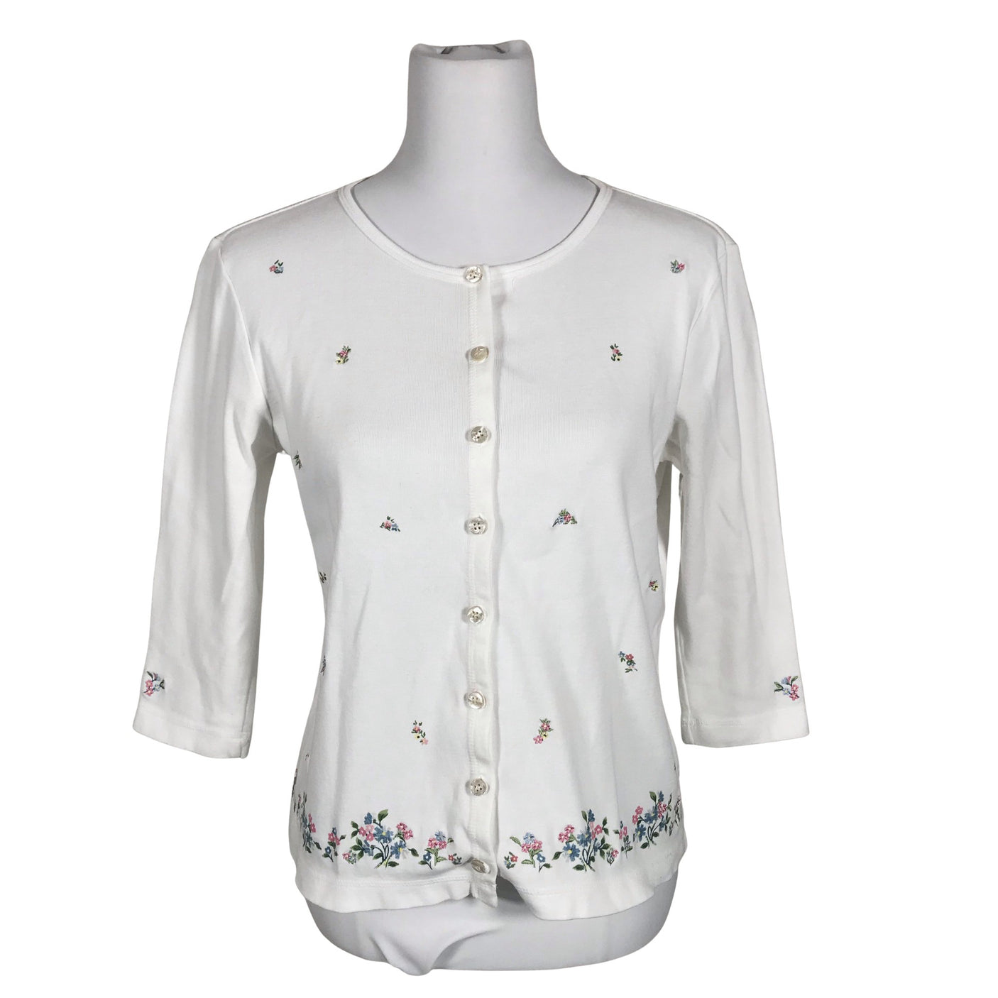 Unisex Liz Claiborne - Tricot shirt, size 36 - White (1)