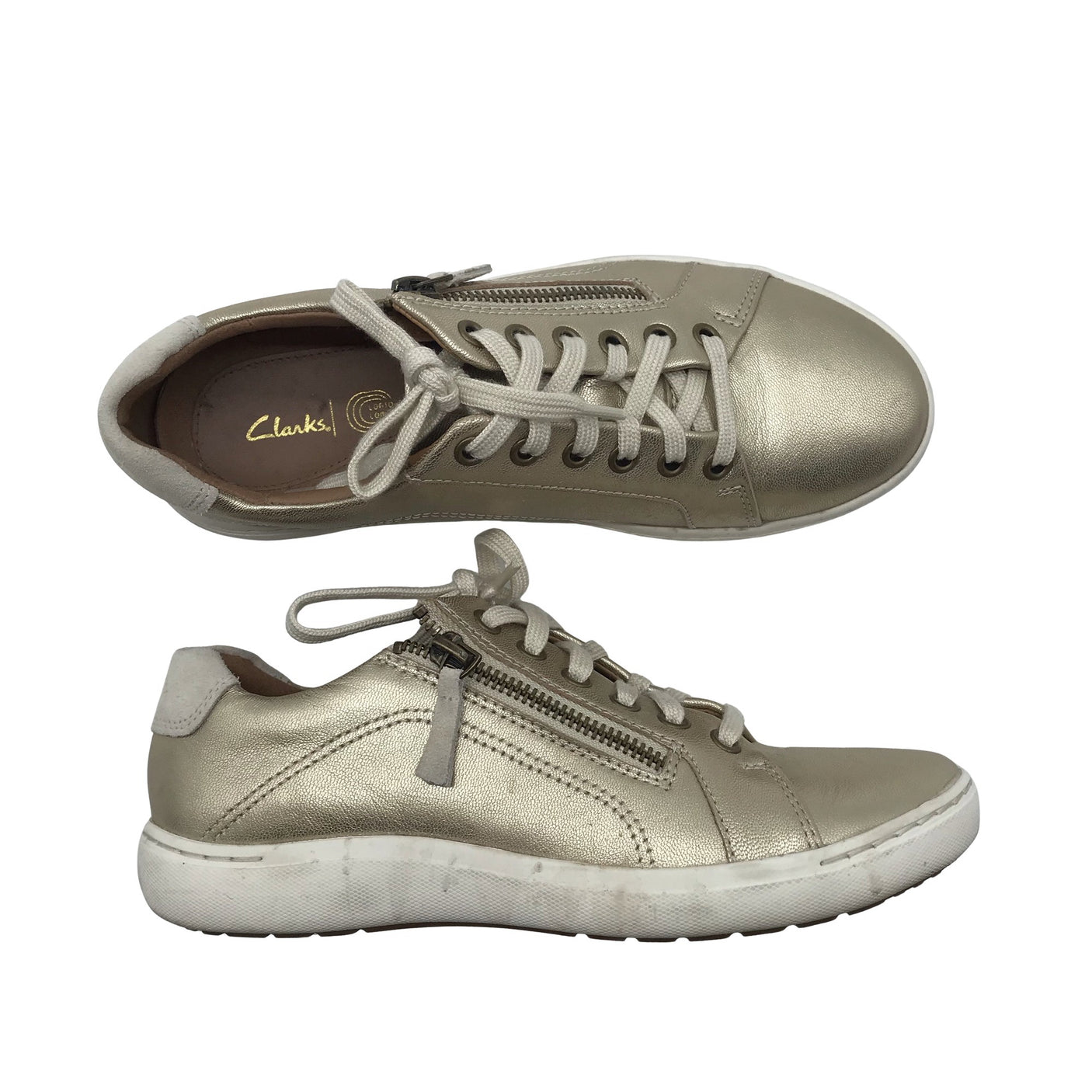 Unisex Clarks - Casual sneakers, size 37 - Gold (1)