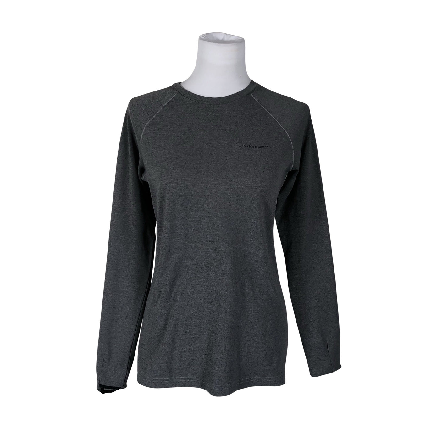 Unisex Peak Performance - Sports shirt, long sleeve, size 36 - Gray (1)