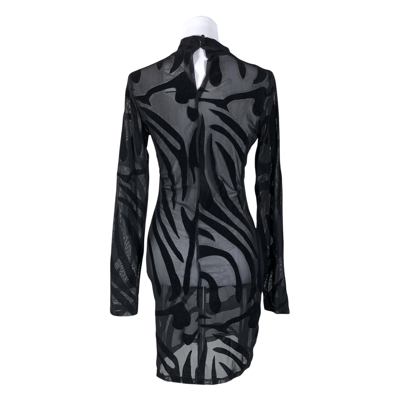 Unisex Na-KD - Schiffon dress, size 38 - Black (2)