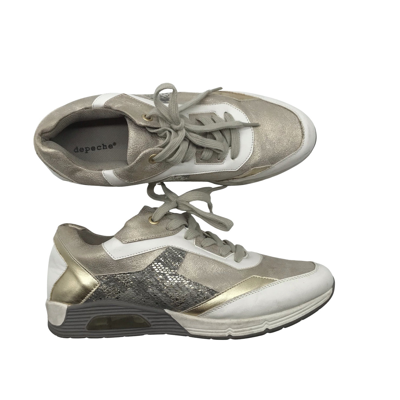 Unisex Depeche - Casual sneakers, size 40 - Beige (1)