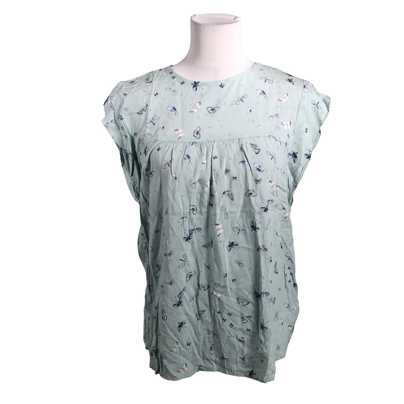 Unisex Esprit - Short-sleeved blouse, size 40 - Light blue (1)