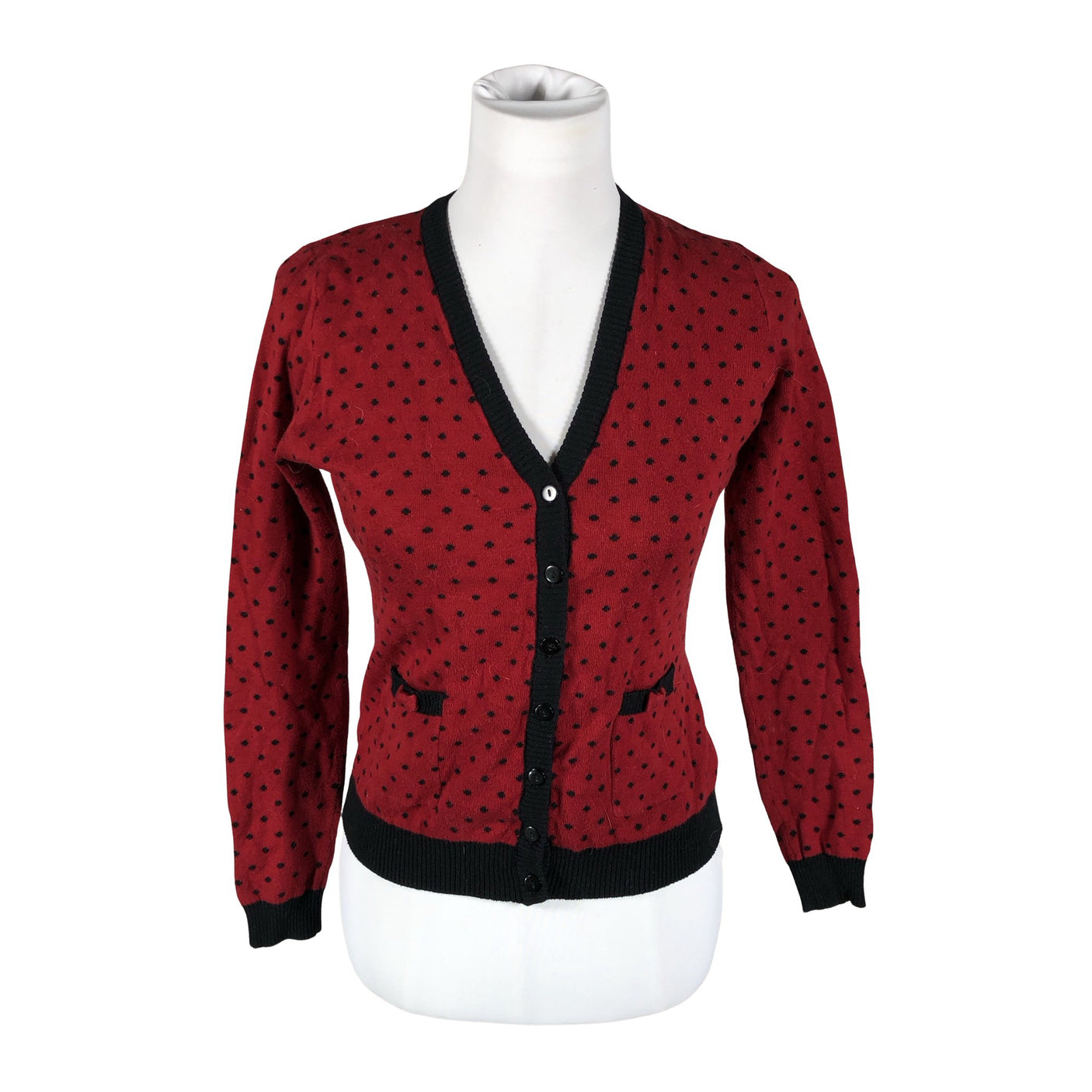 Unisex Collectif - Cardigan, size 38 - Red (1)