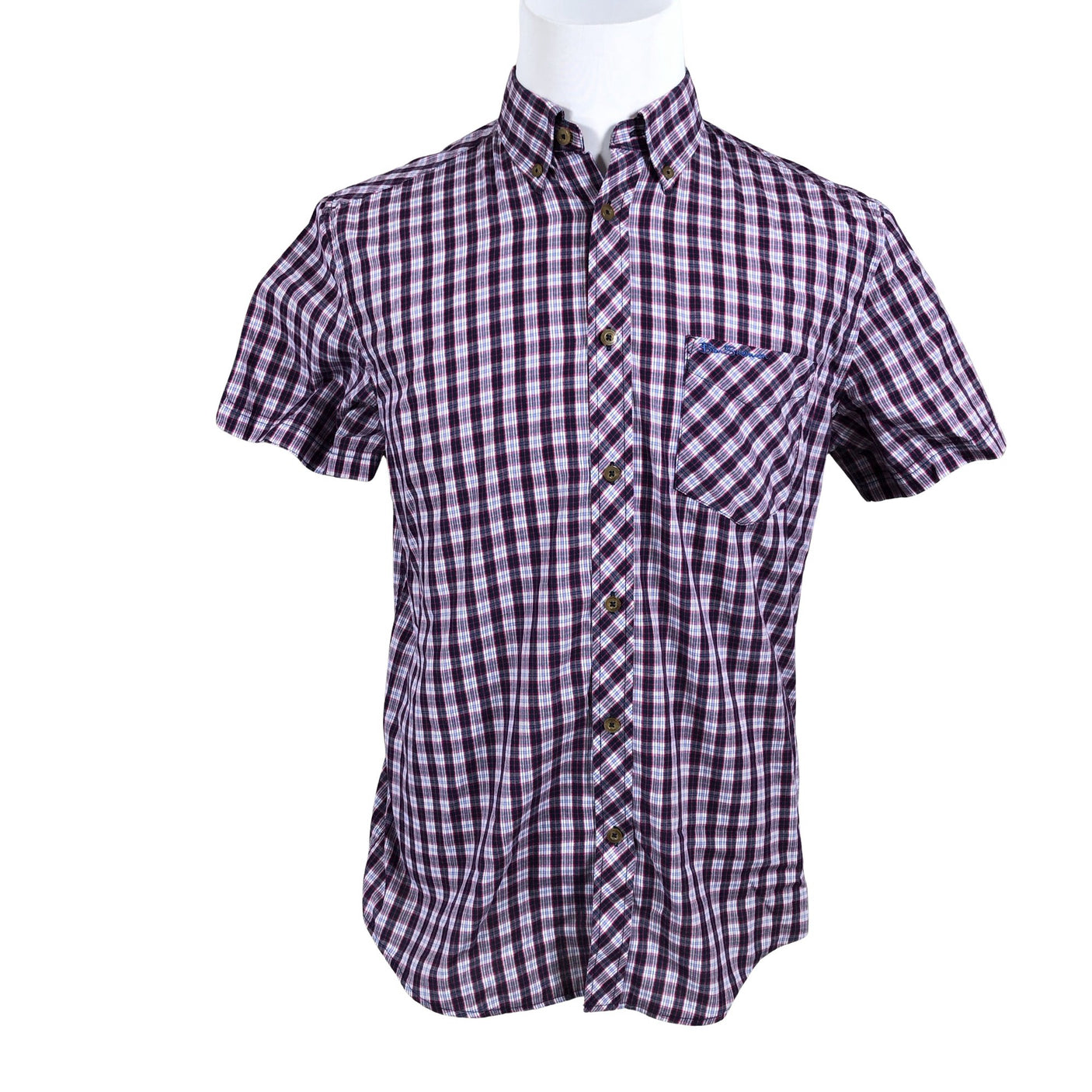 Unisex Ben Sherman - Collared shirt, size M - Violet (1)