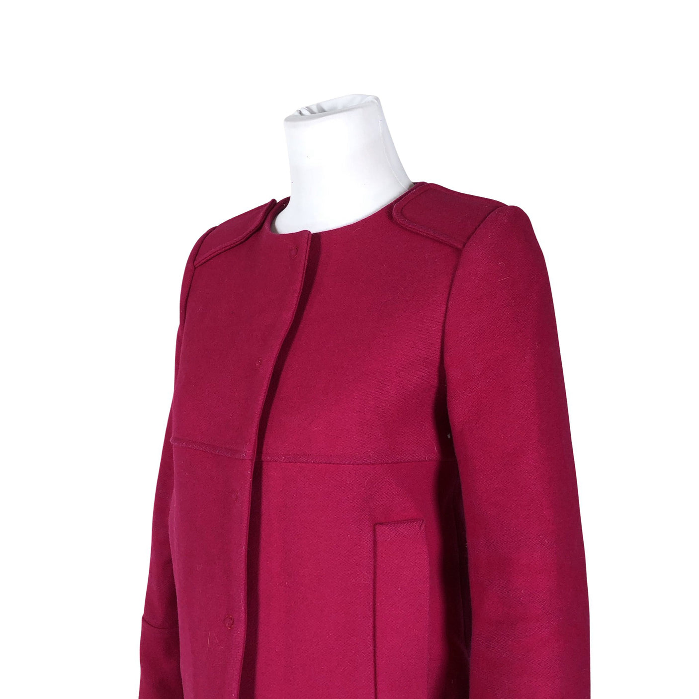 Unisex Tara Jarmon - Wool coat, size 36 - Pink (2)