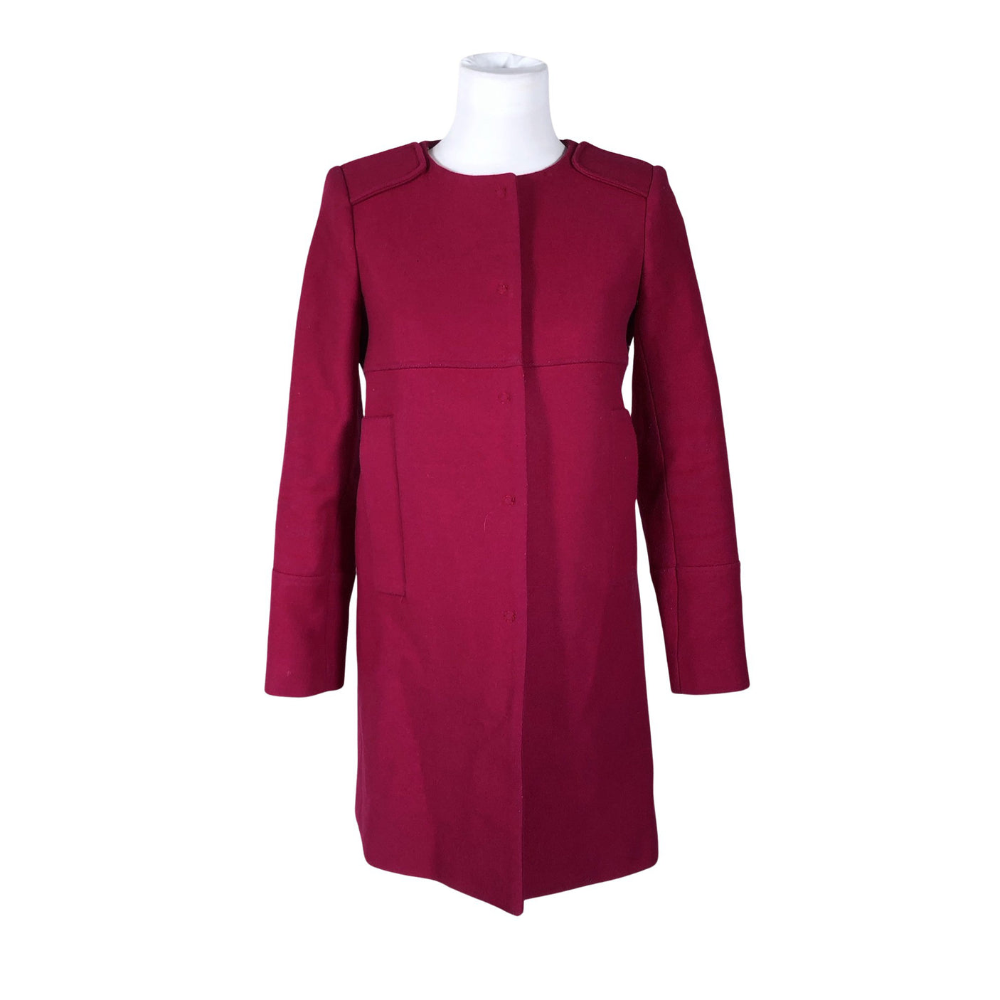 Unisex Tara Jarmon - Wool coat, size 36 - Pink (1)