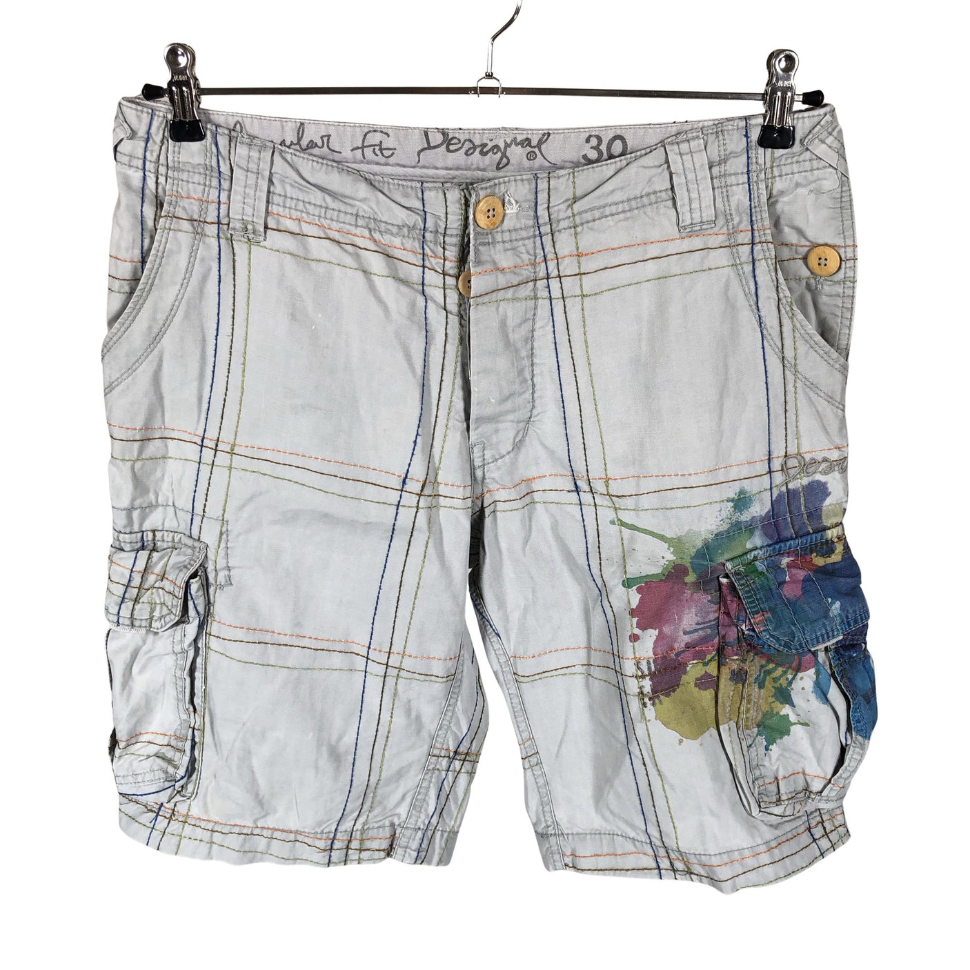 Unisex Desigual - Shorts, size W30 - Gray (1)