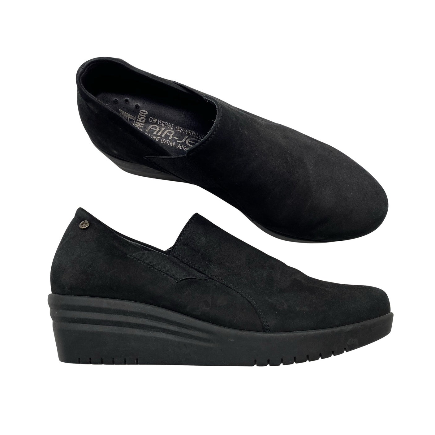 Unisex Mephisto - Wedge heel shoes, size 38 - Black (1)
