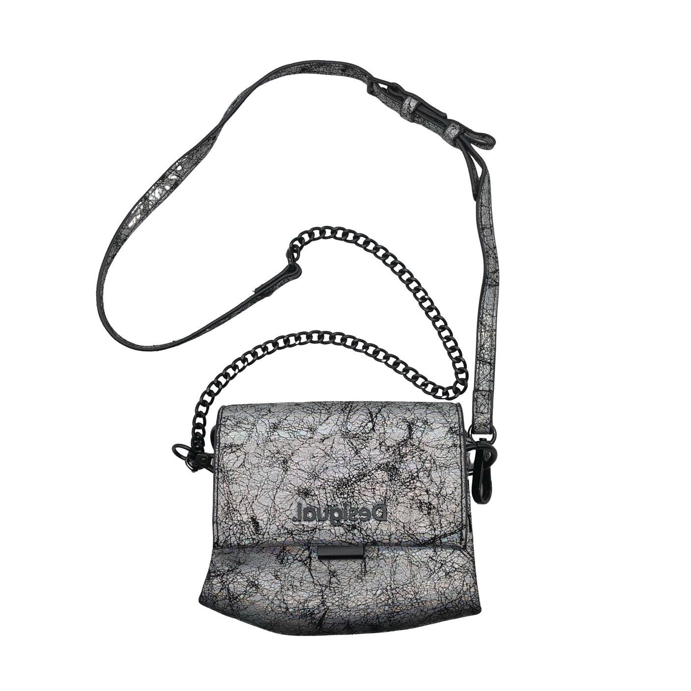 Unisex Desigual - Shoulder bag, size Mini - Silver (1)