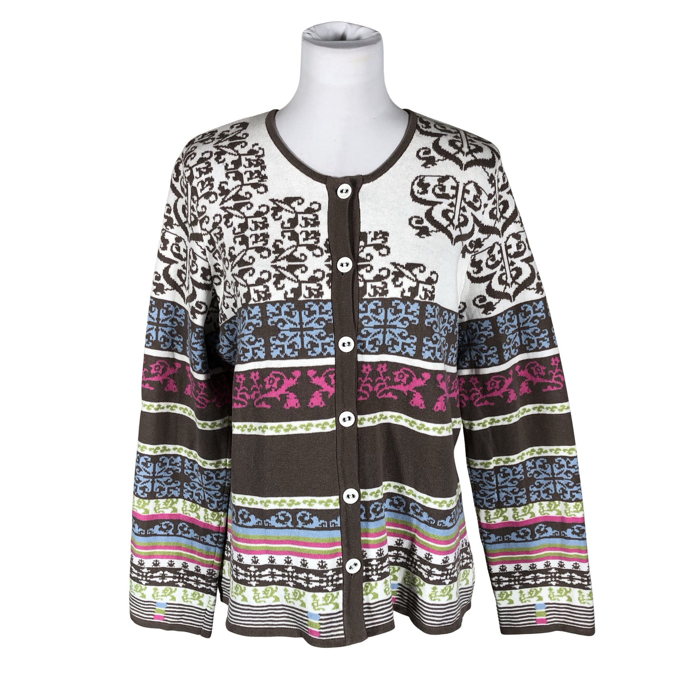 Unisex Kriss - Cardigan, size 42 - Brown (1)