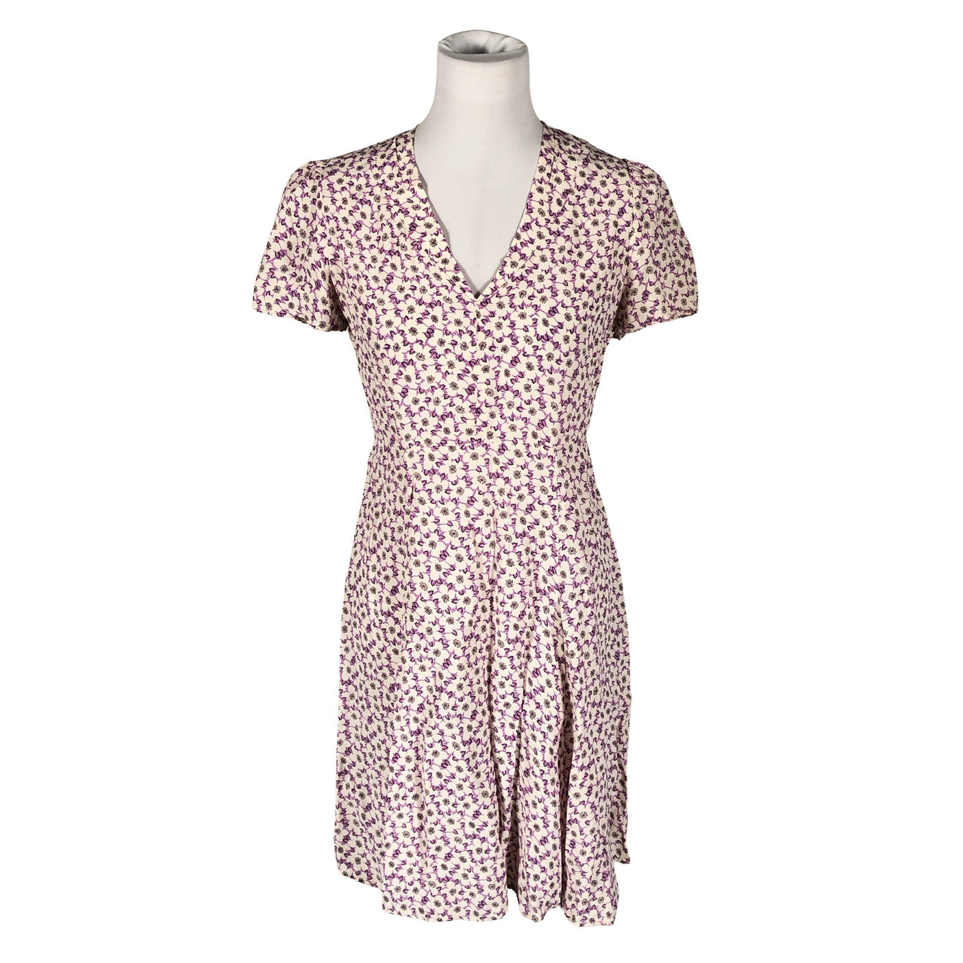 Unisex By Ti Mo - Schiffon dress, size 38 - White (1)