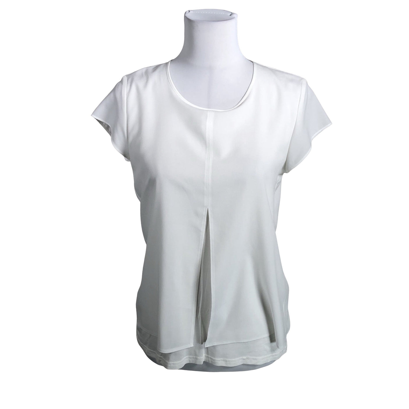 Unisex Gerry Weber - Short-sleeved blouse, size 36 - White (1)