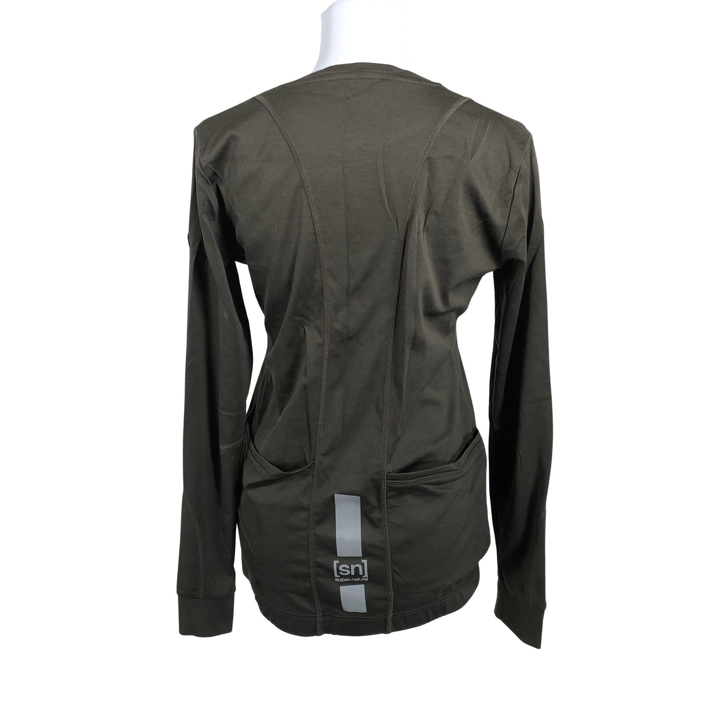Unisex Super.natural - Sports shirt, long sleeve, size 40 - Brown (2)