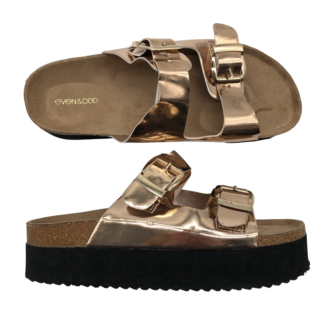 Unisex Even&Odd - Sandals, size 39 - Gold (1)