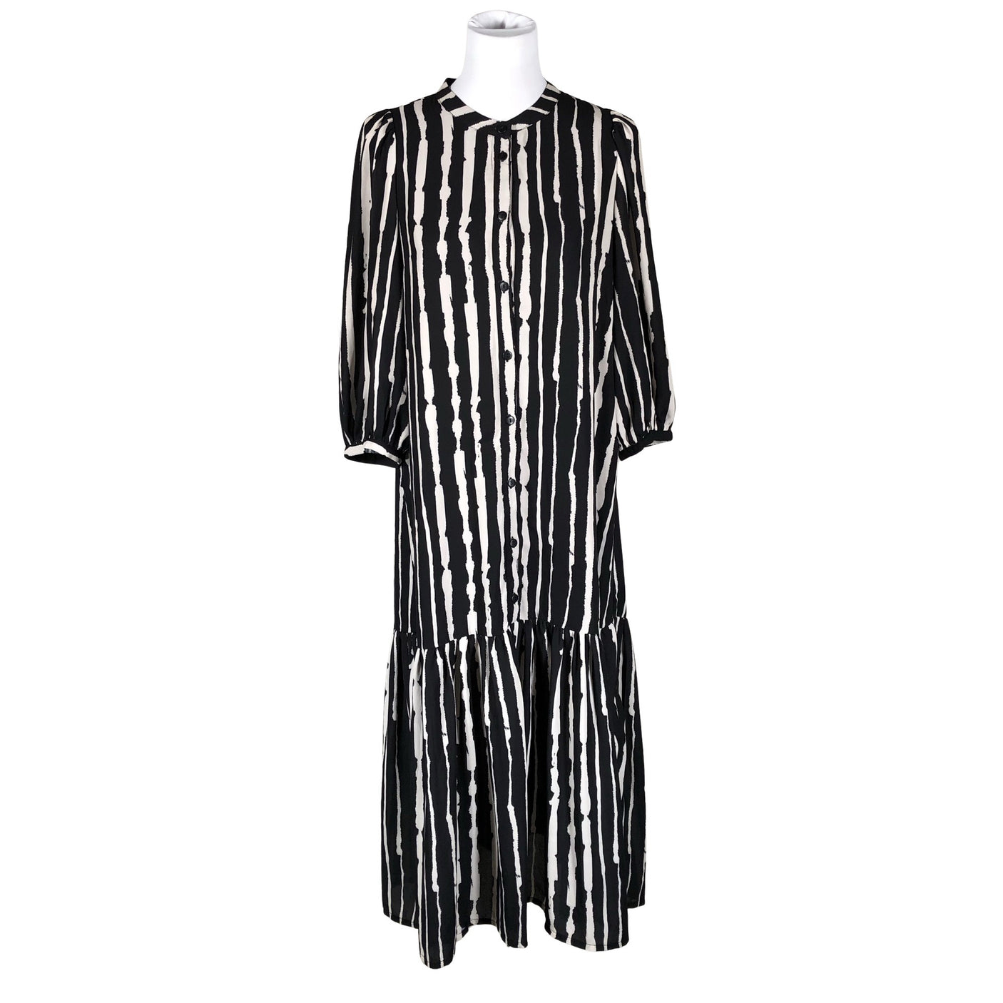 Unisex Just Female - Schiffon dress, size 38 - Black (1)