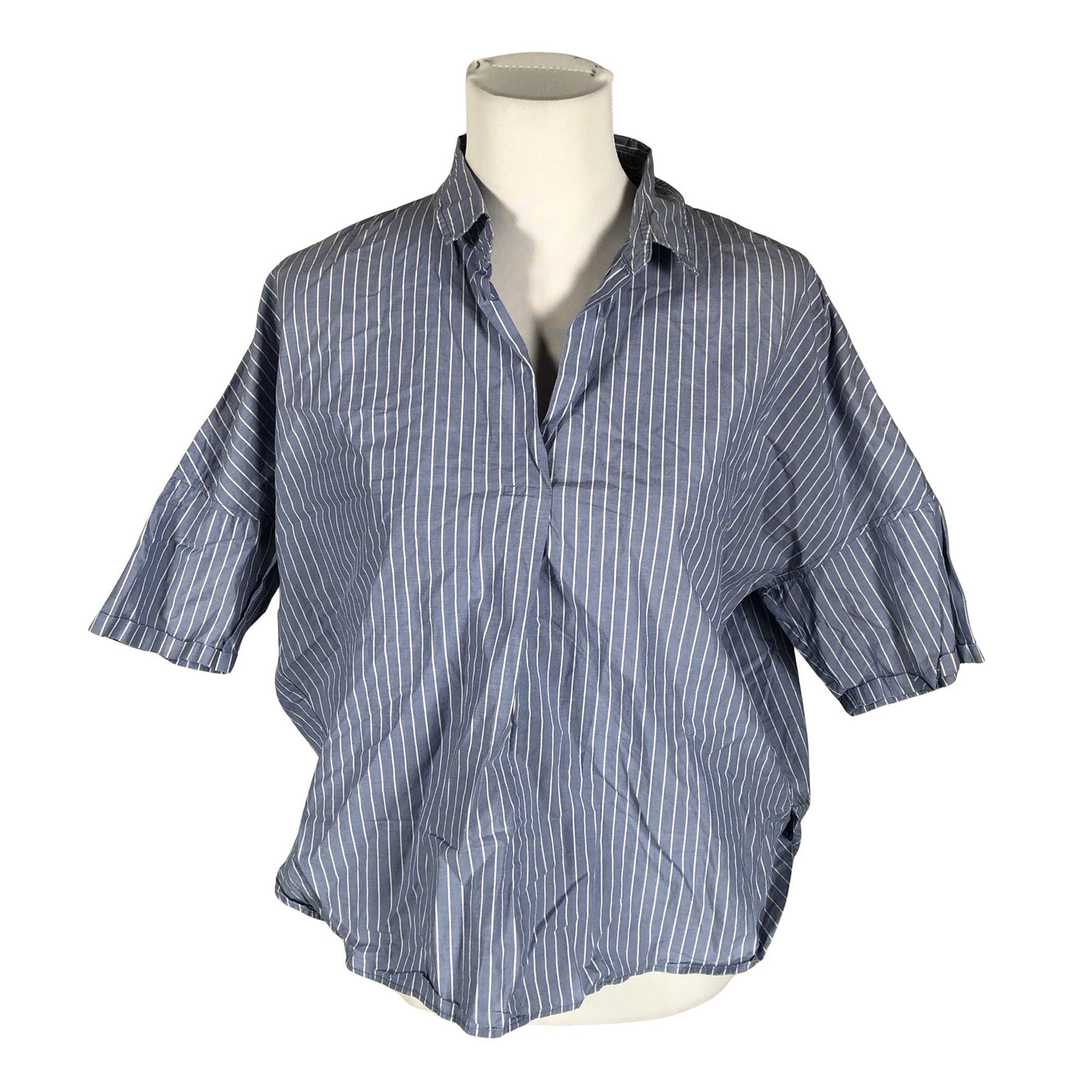 Unisex Sense of Place - Short-sleeved blouse, size 40 - Light blue (1)