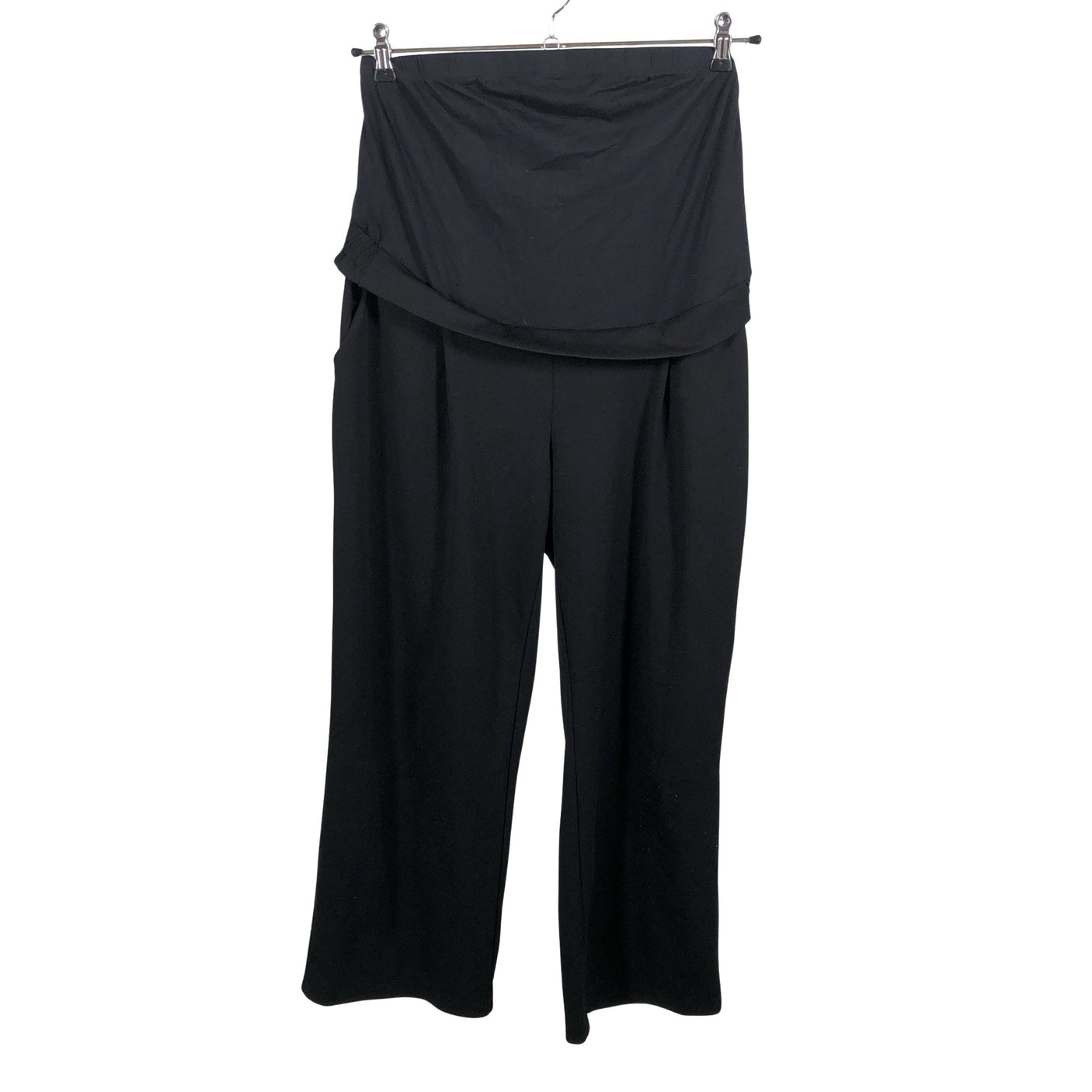 Unisex Anna Field Mama - Straight leg trousers, size 42 - Black (1)