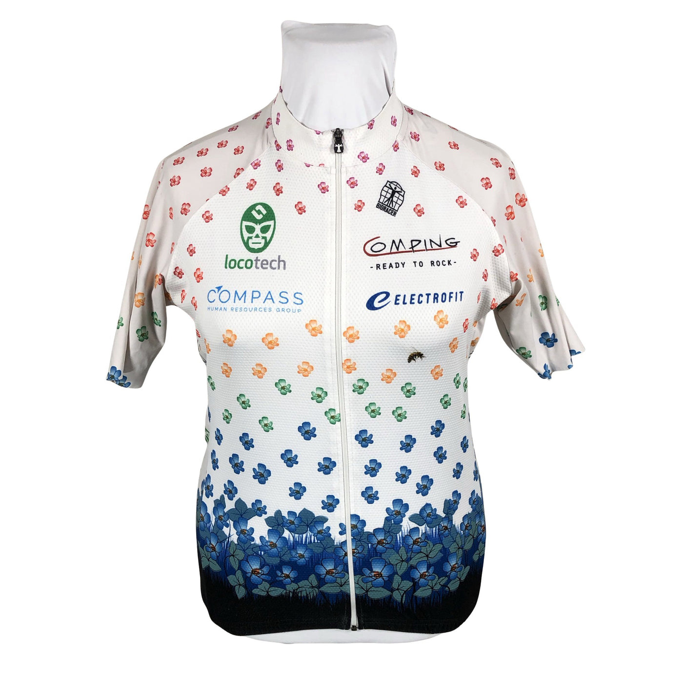Unisex Bioracer - Sports shirt, short sleeve, size 42 - White (1)