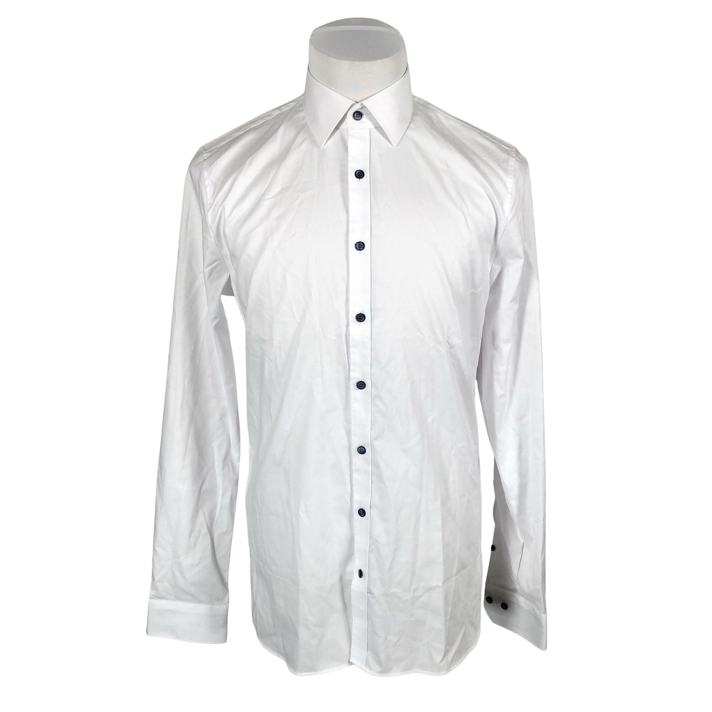 Unisex Olymp - Collared shirt, size L - White (1)