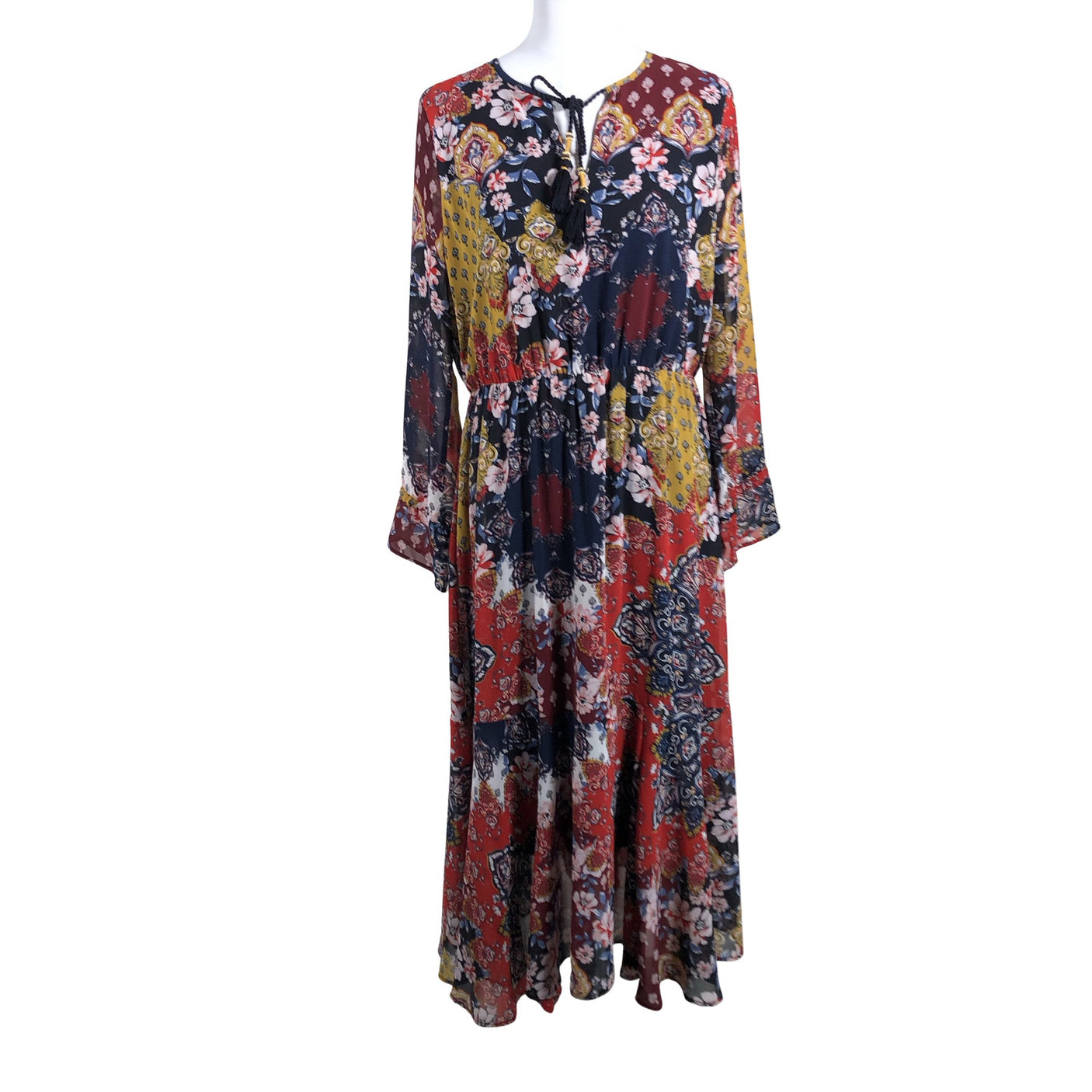Unisex s.Oliver - Schiffon dress, size 40 - Blue (1)