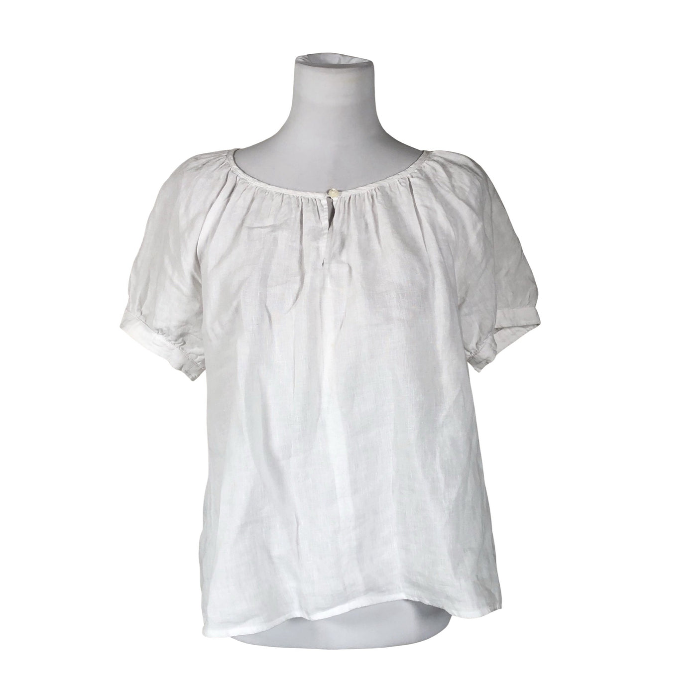Unisex Part two - Short-sleeved blouse, size 36 - White (1)