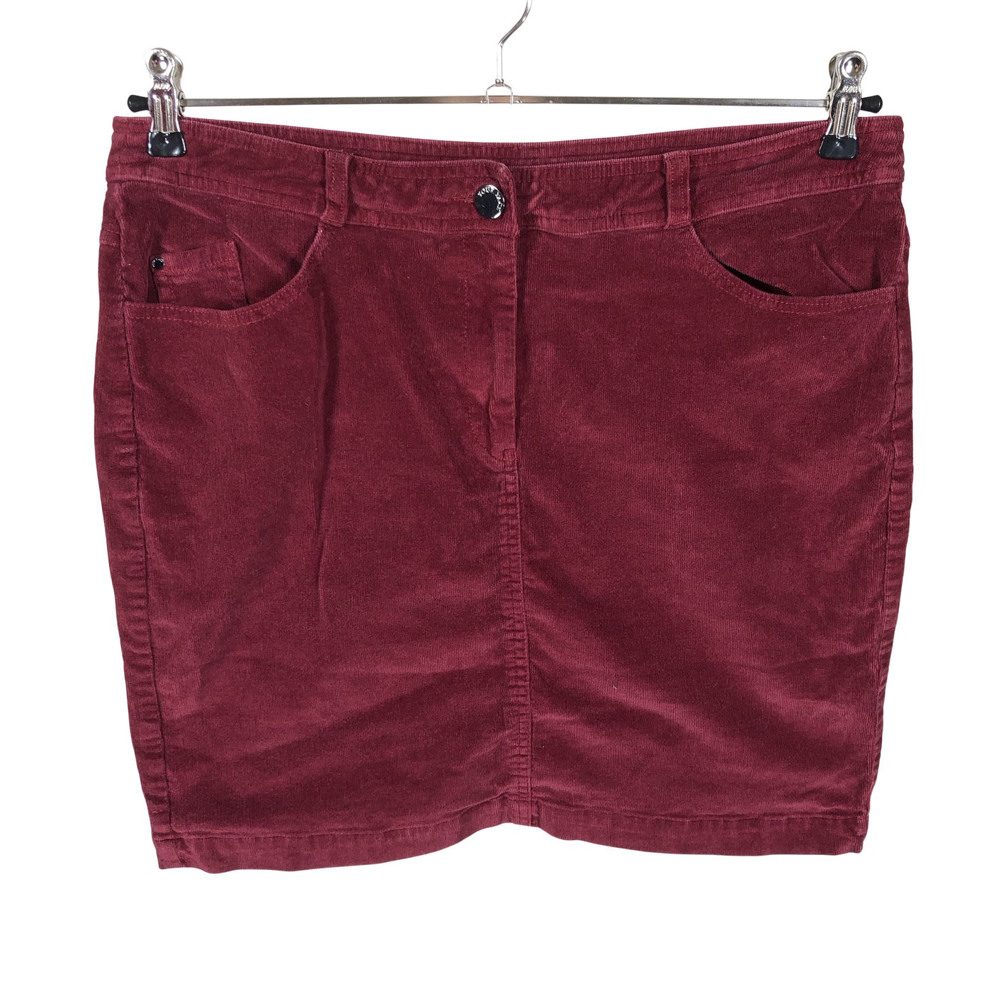 Unisex Your Face - Denim skirt, size 40 - Wine red (1)