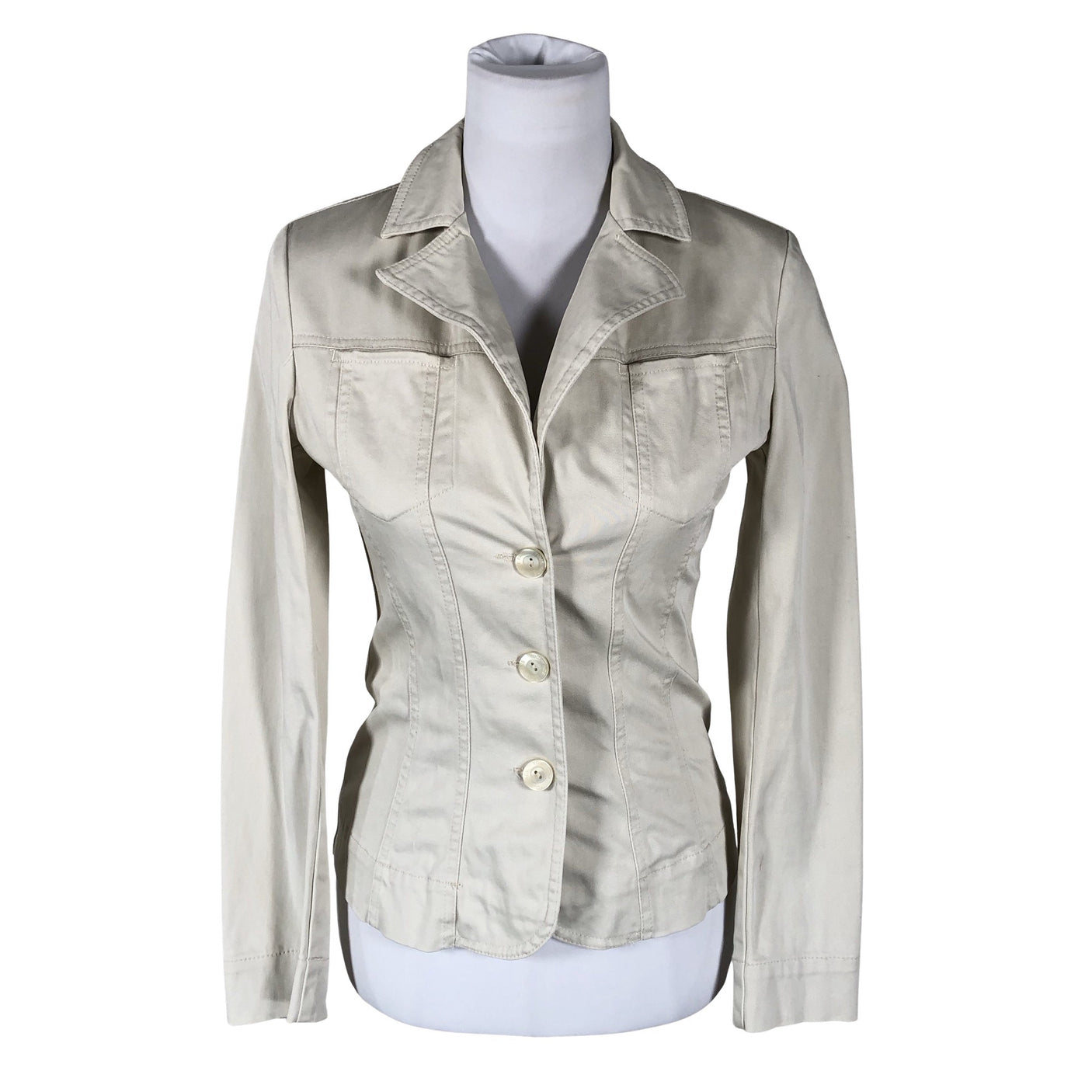 Unisex Your Face - Denim jacket, size 34 - Beige (1)