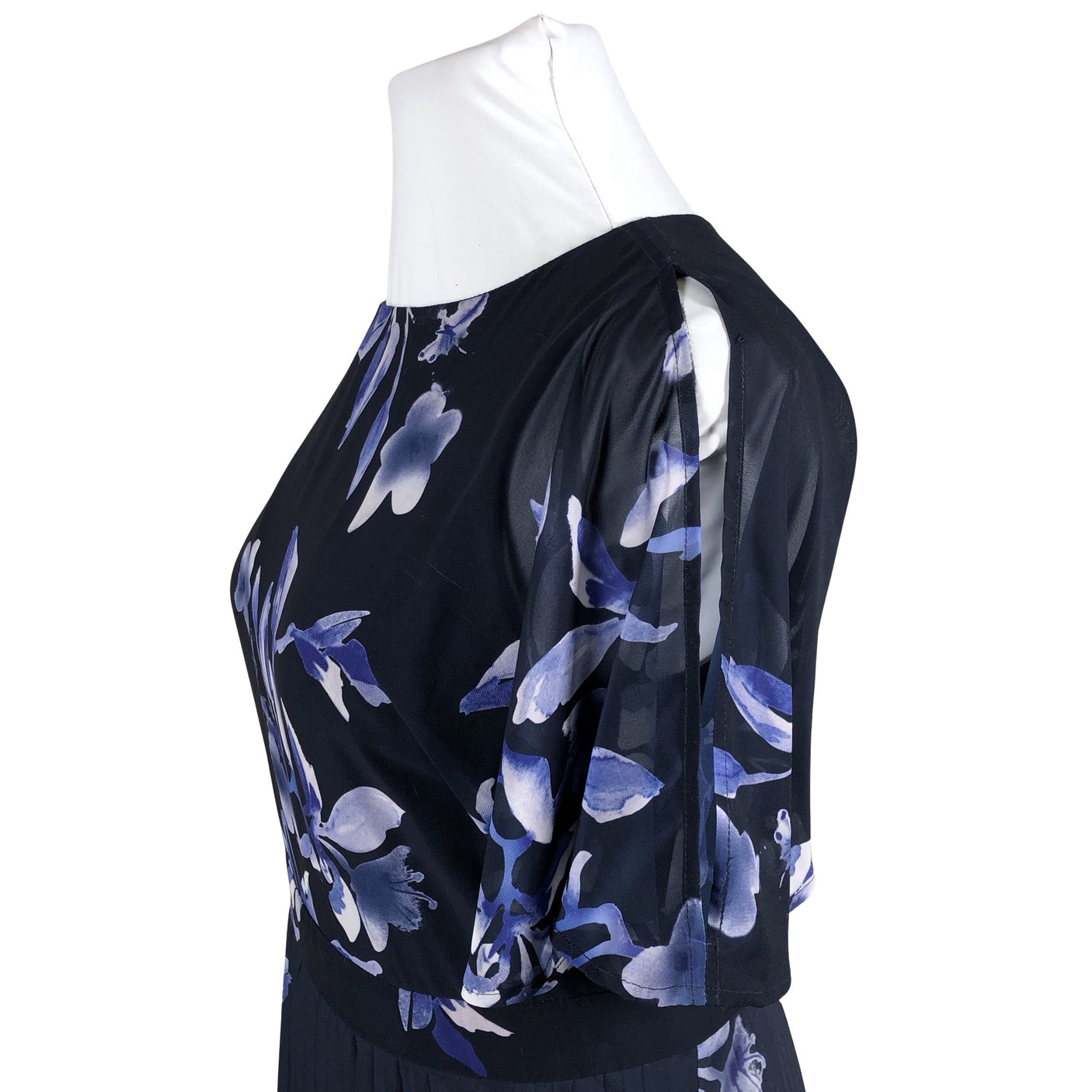 Unisex S.T.I - Schiffon dress, size 42 - Blue (2)