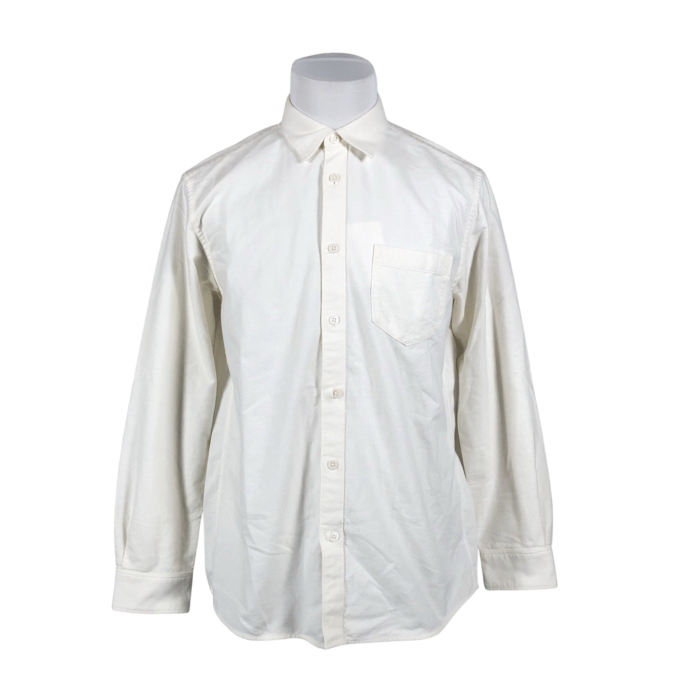Unisex Muji - Flannel shirt, size M - Natural white (1)