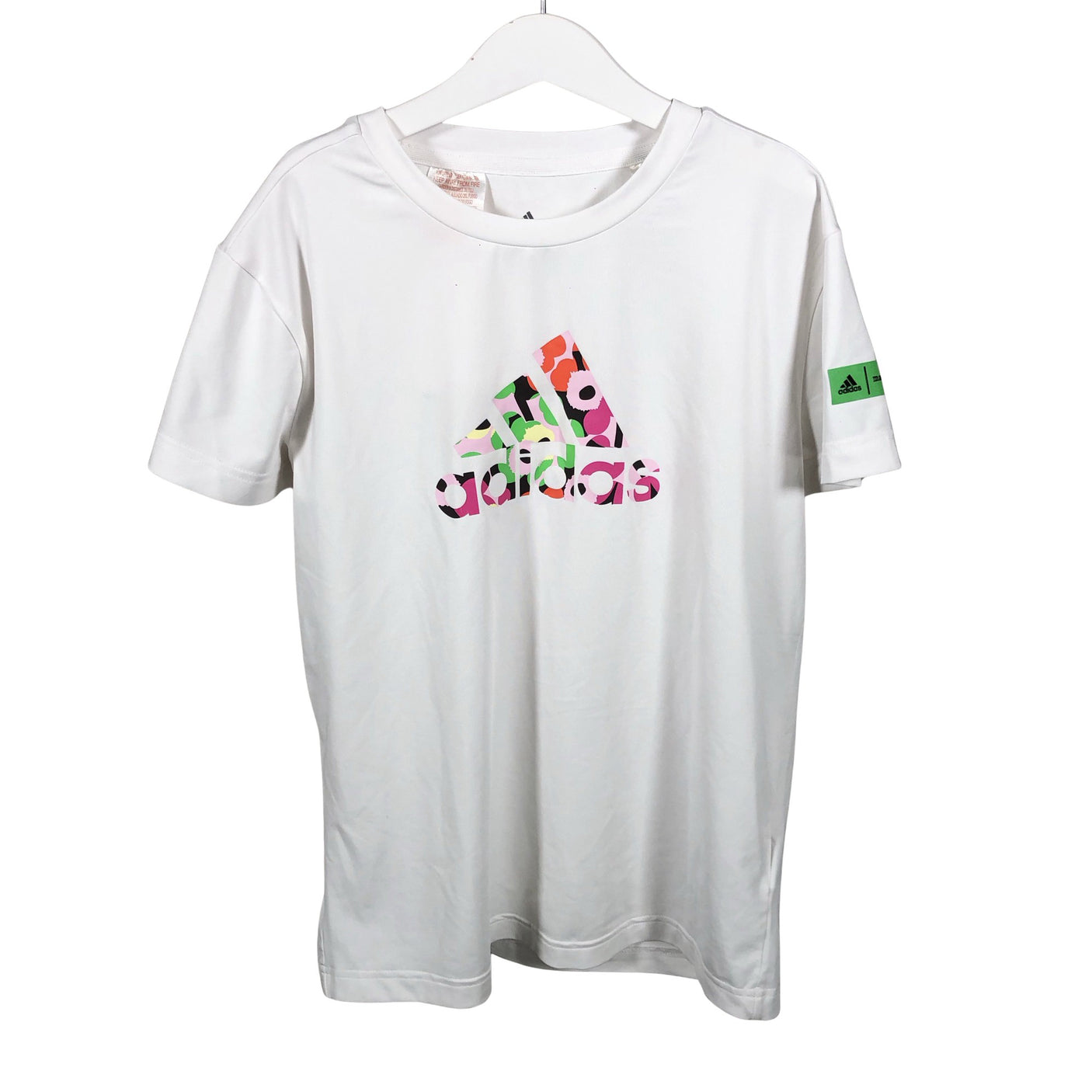 Unisex Adidas - Sports shirt, short sleeve, size 134 - 140 - White (1)