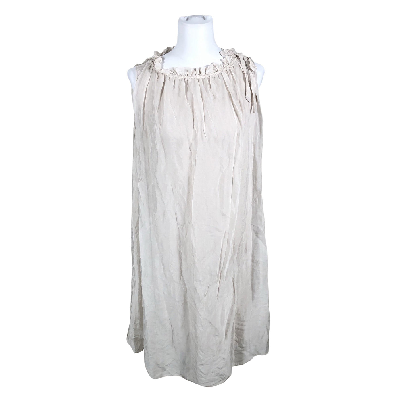 Unisex Peura - Schiffon dress, size 40 - Beige (1)