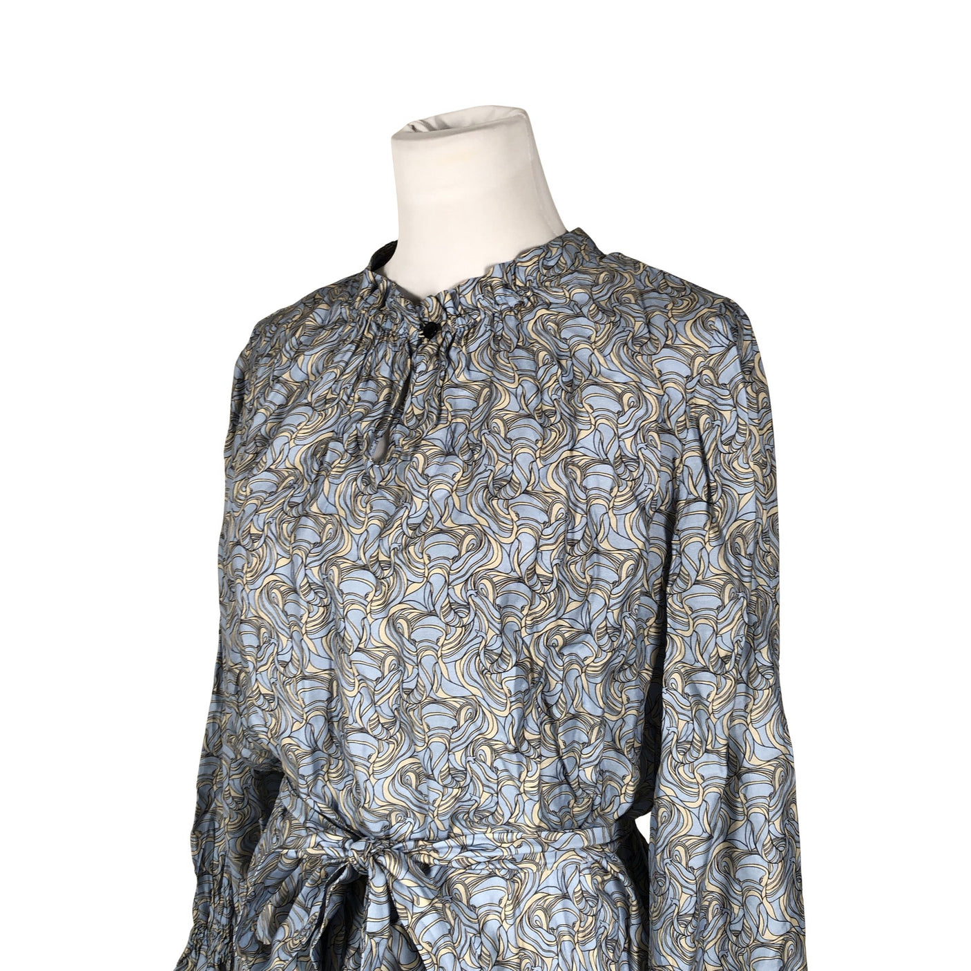 Unisex Sand - Schiffon dress, size 38 - Light blue (2)