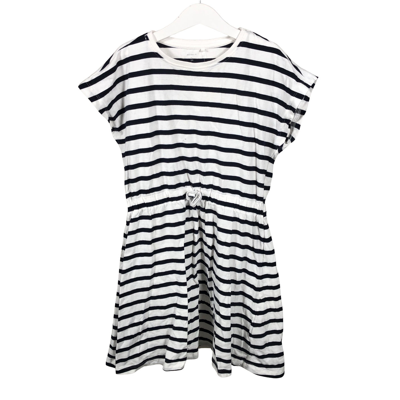Unisex Name It - Tricot dress, size 140 - 146 - White (1)