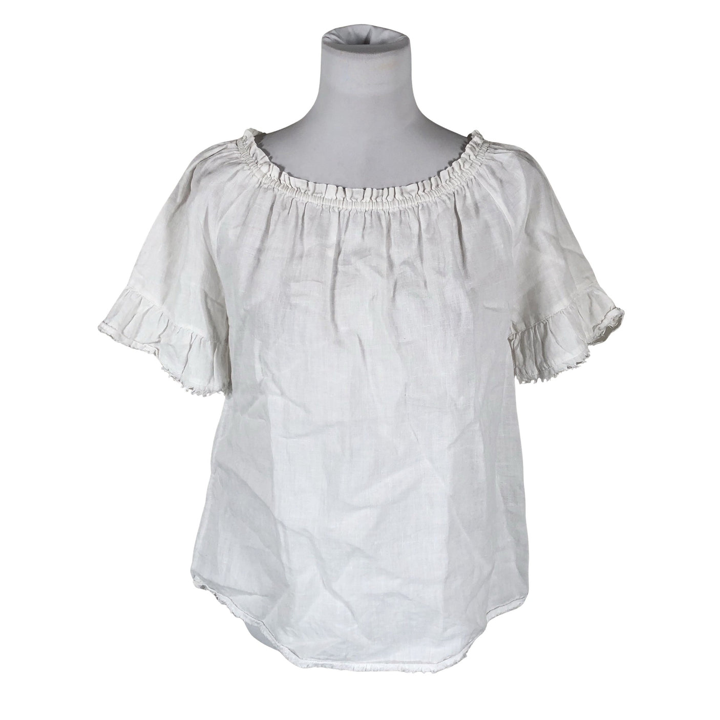 Unisex Part two - Short-sleeved blouse, size 36 - White (1)