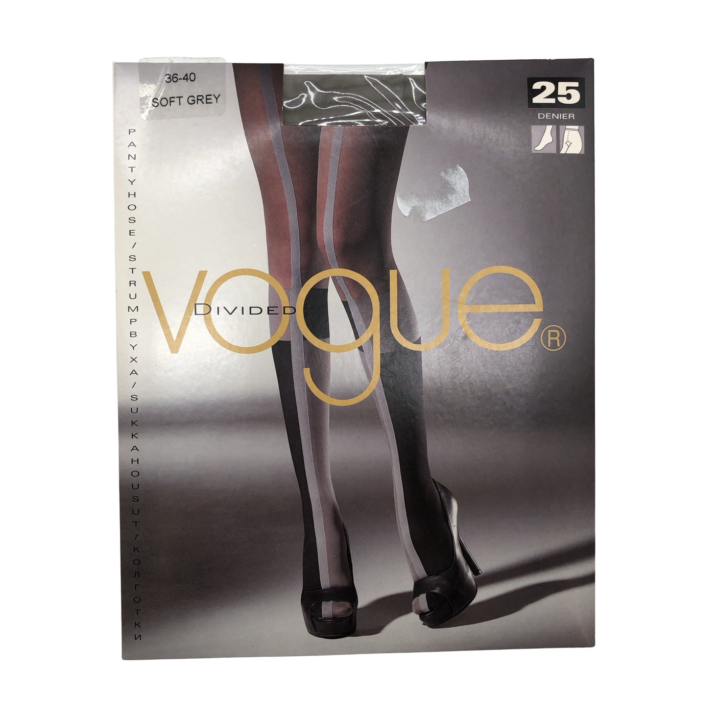 Unisex Vogue - Stockings, thin, size 38 - Gray (1)