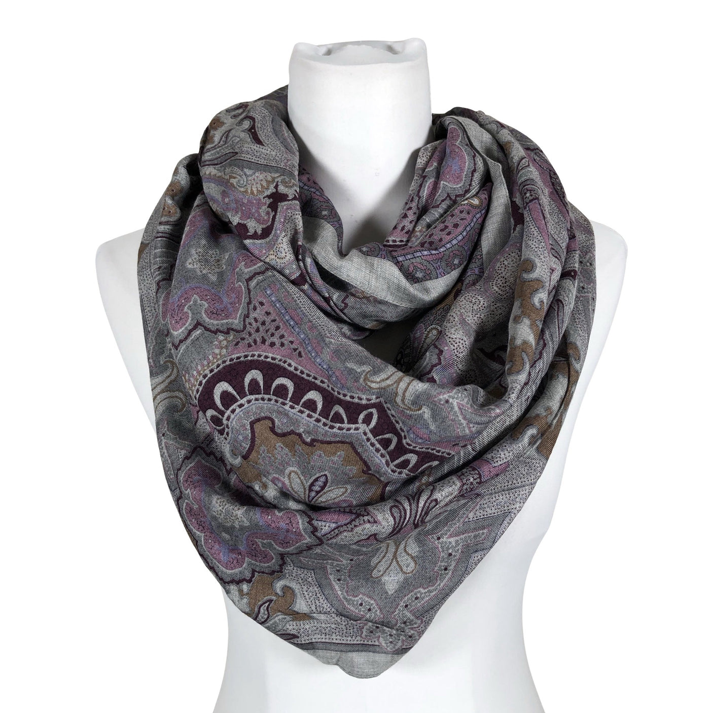 Unisex Fraas - Circle scarf, size Midi - Gray (1)