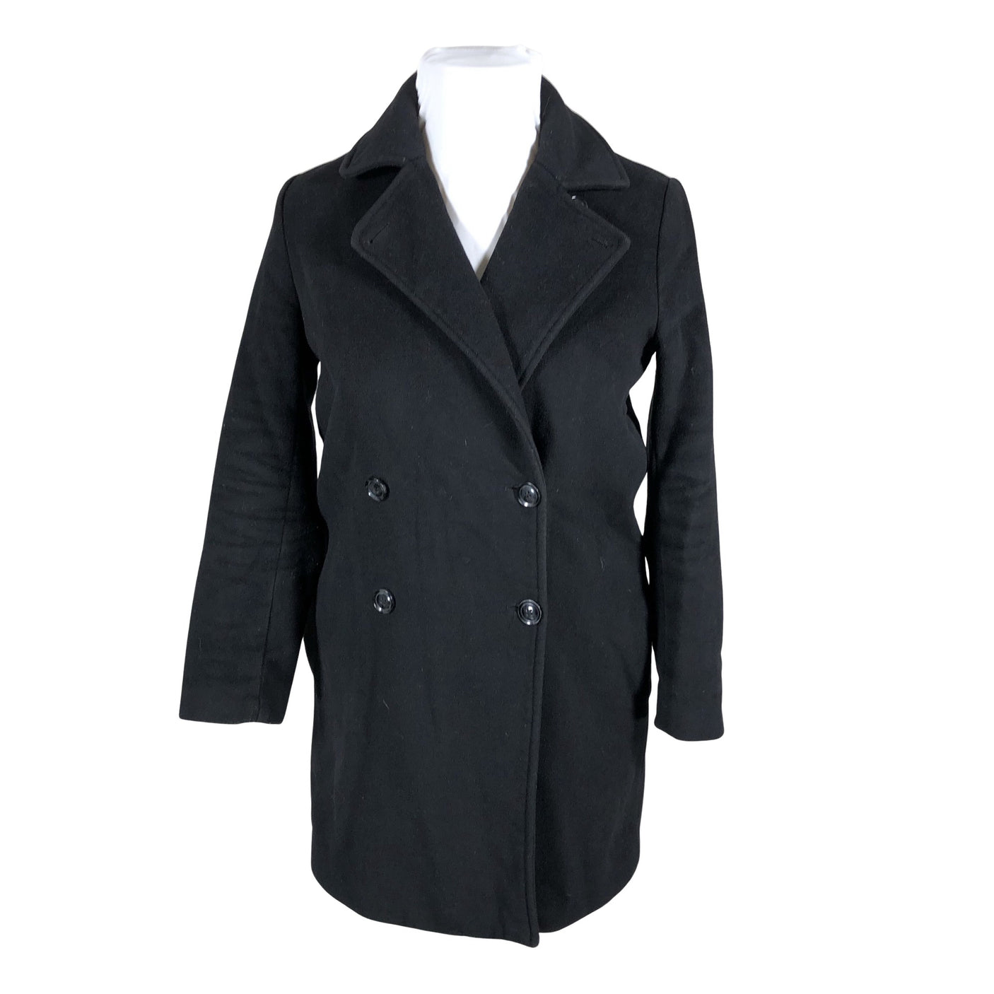 Unisex Samsoe&Samsoe - Wool coat, size 42 - Black (1)