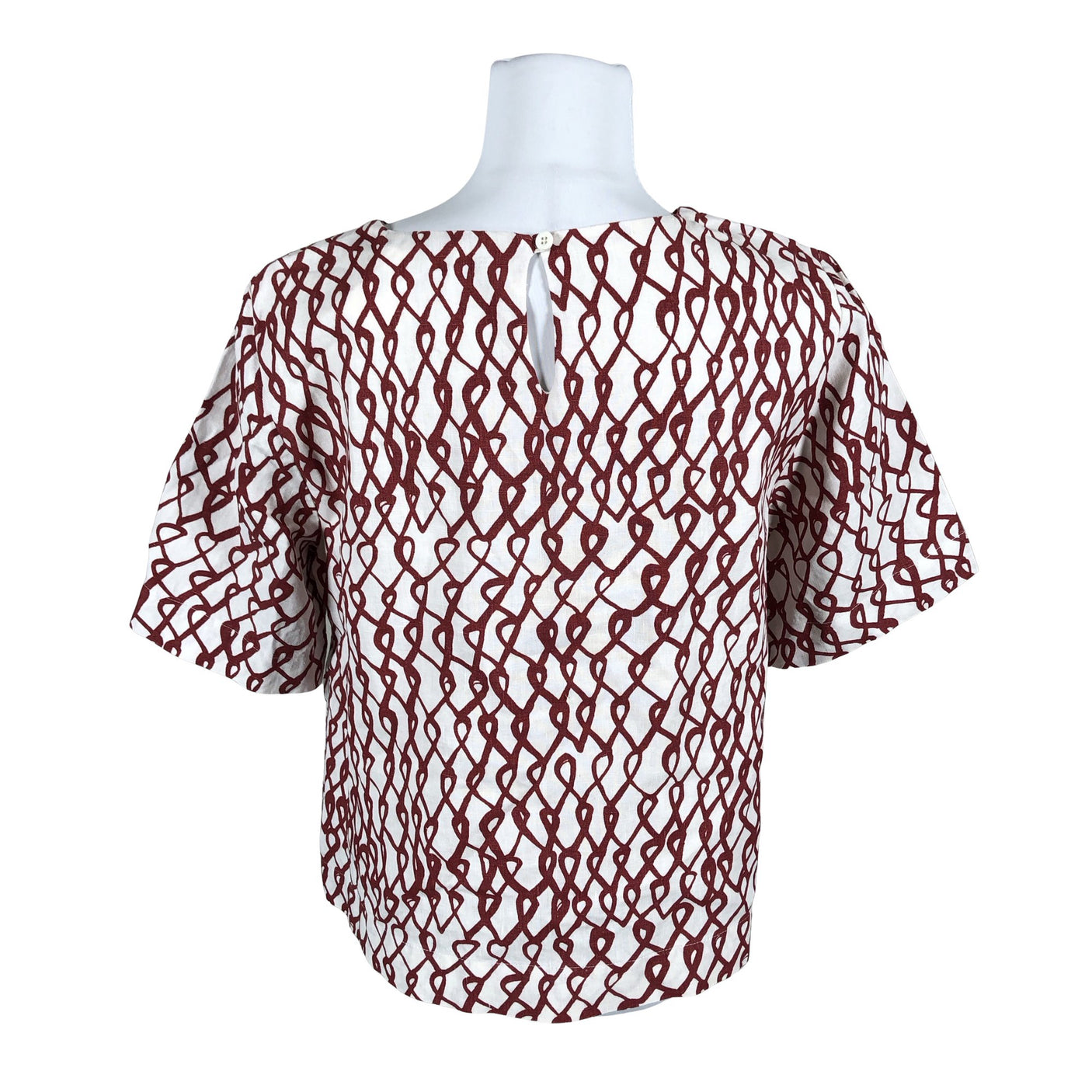 Unisex Nanso - Short-sleeved blouse, size 32 - White (2)