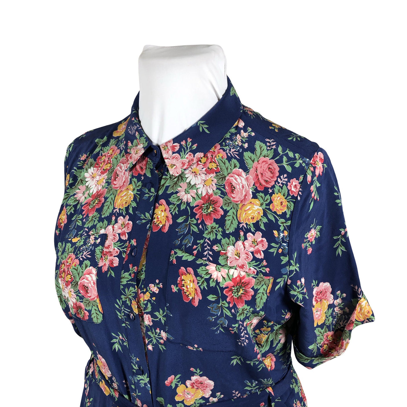 Unisex Sézane - Schiffon dress, size 44 - Blue (3)