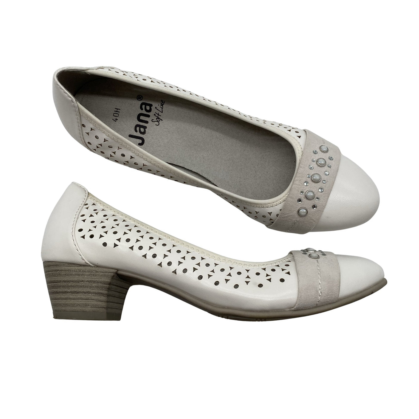 Unisex Jana - High heels, size 40 - White (1)