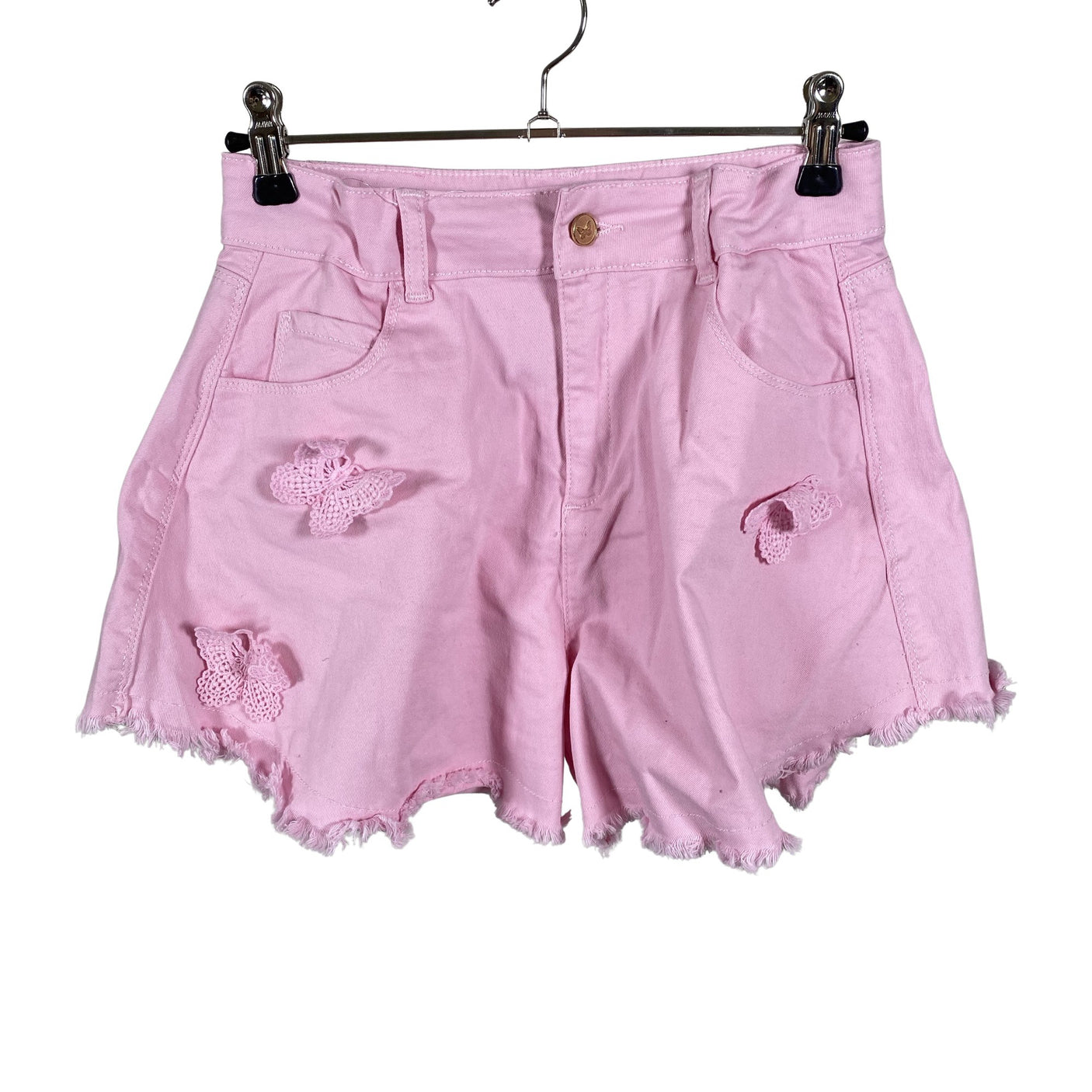 Unisex Miss Blumarine - Denim shorts, size 152 - 158 - Light pink (1)