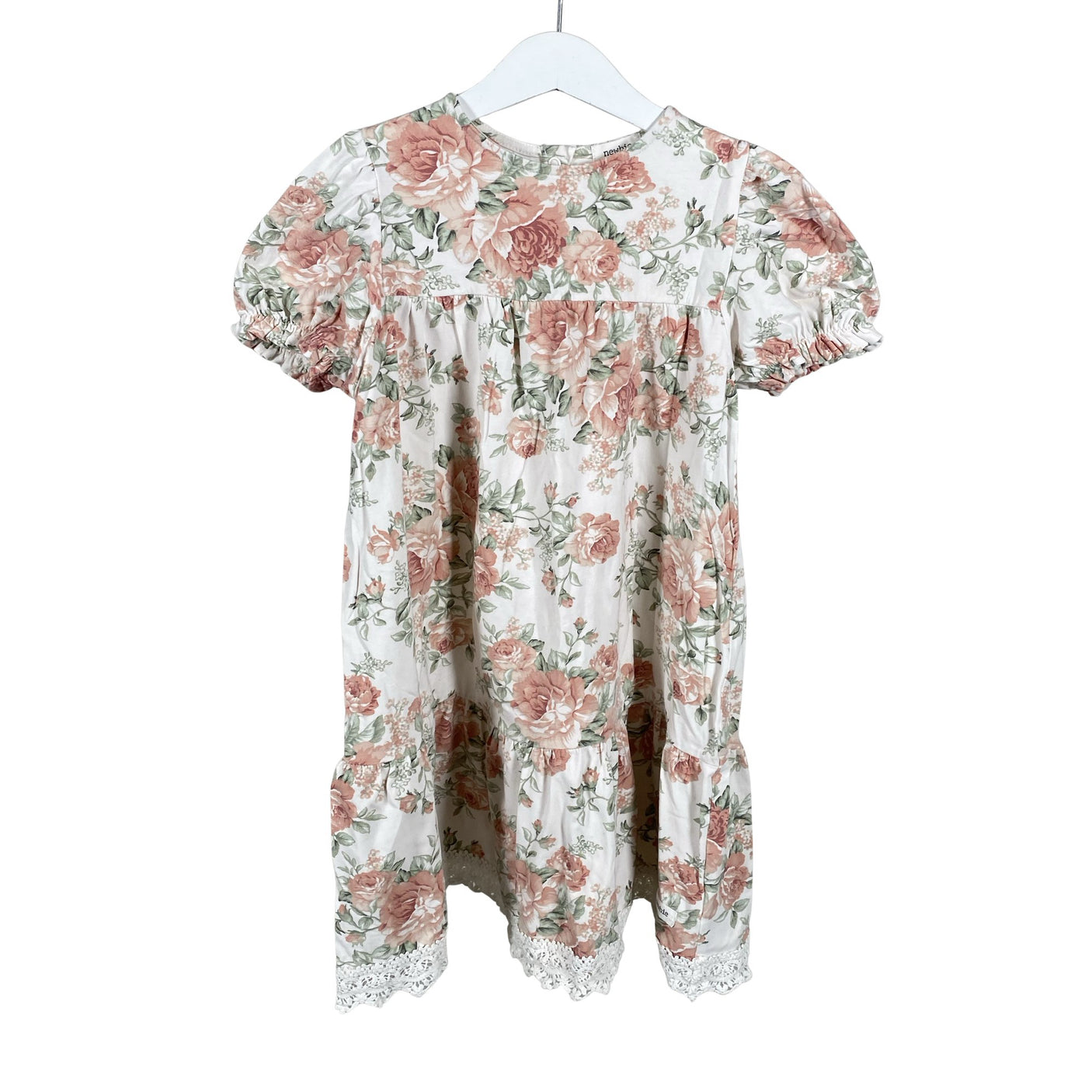 Unisex Newbie - Tricot dress, size 116 - 122 - White (1)