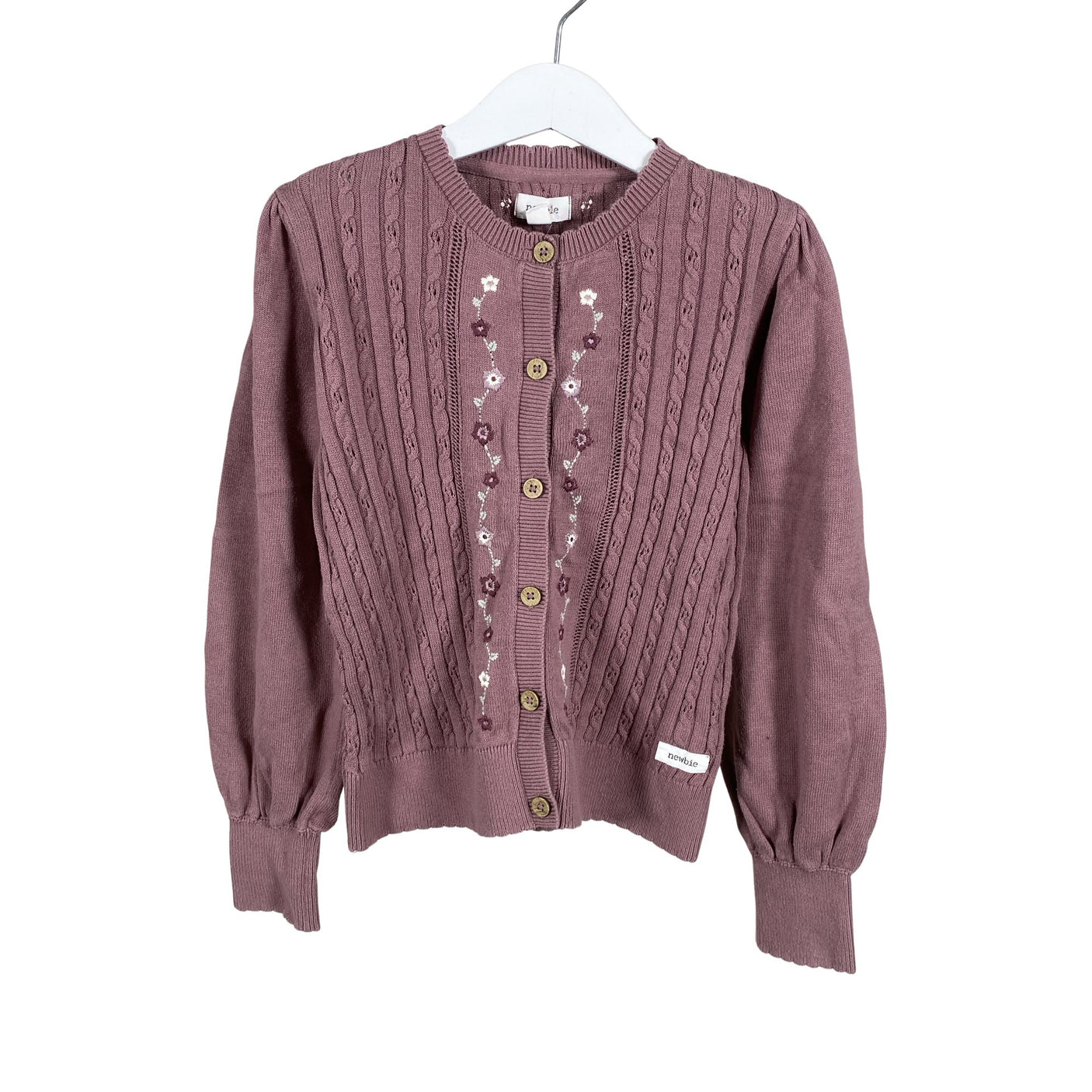Unisex Newbie - Cardigan, size 122 - 128 - Light pink (1)