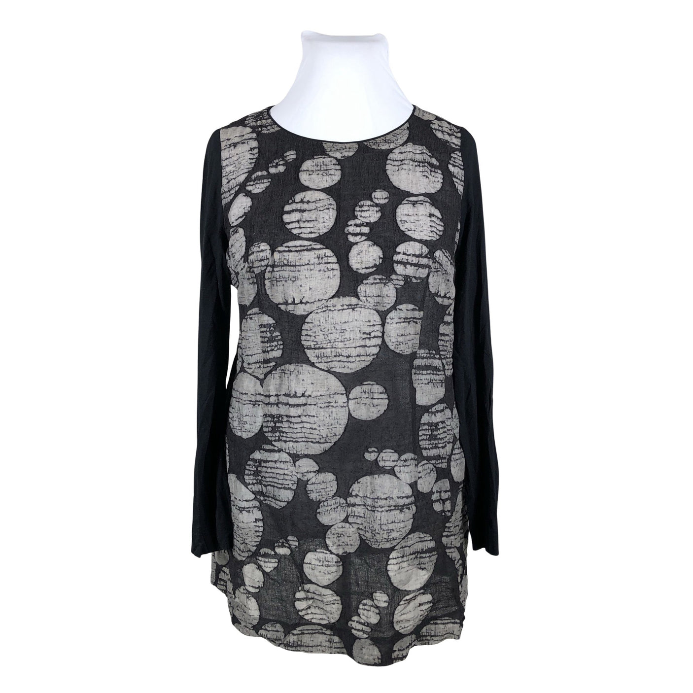 Unisex Evelin Brandt - Schiffon tunic, size 42 - Black (1)
