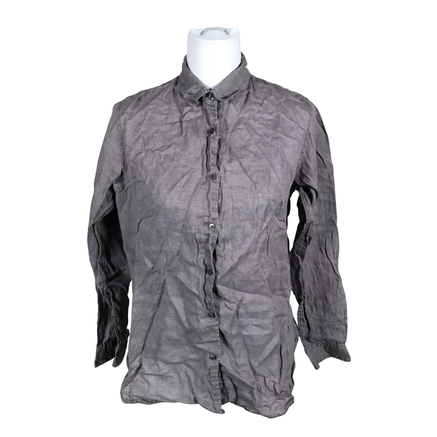 Unisex Uniqlo - Collared shirt, size 40 - Gray (1)