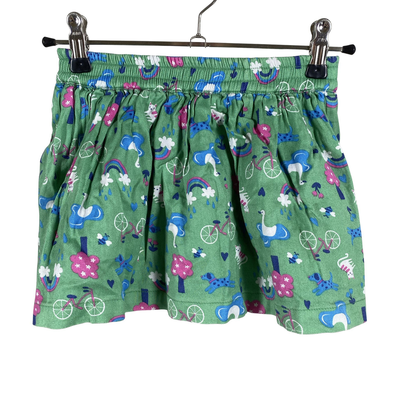 Unisex Handmade - Fabric skirt, size 116 - 122 - Green (1)