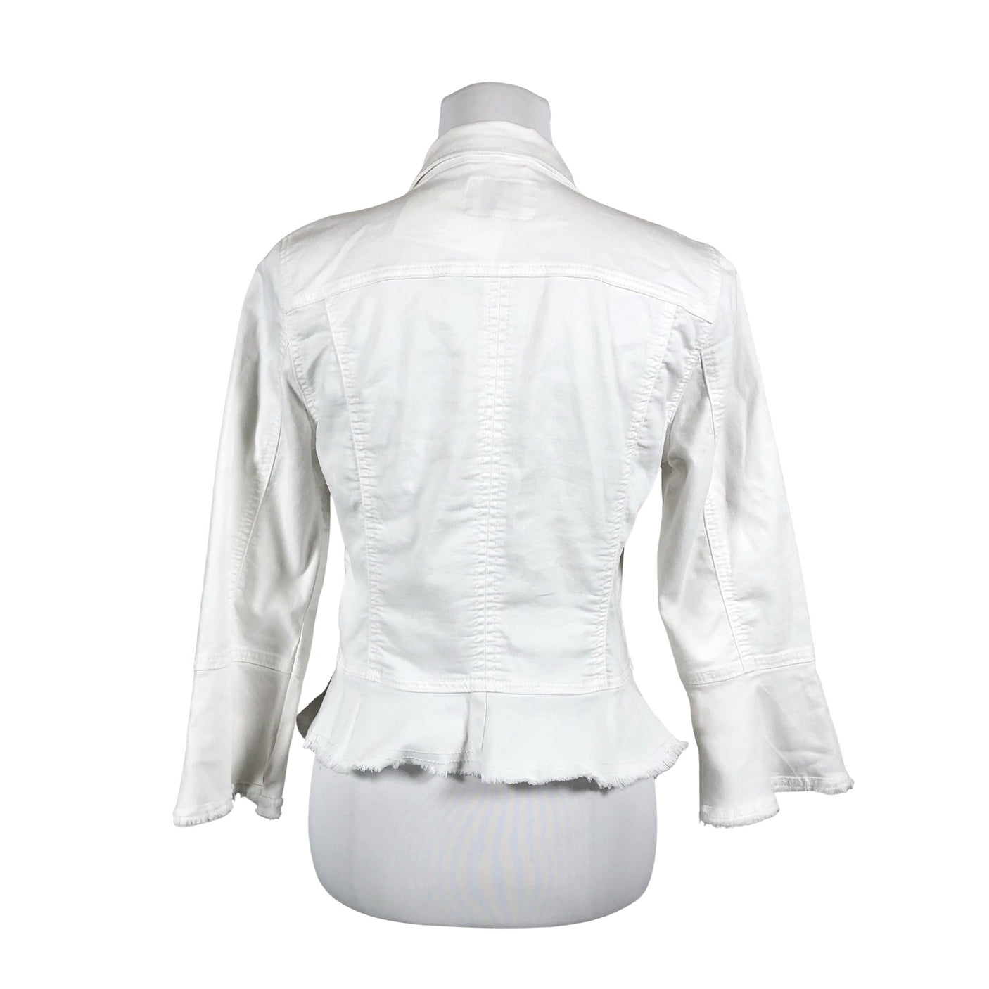 Unisex Cream - Denim jacket, size 36 - White (2)